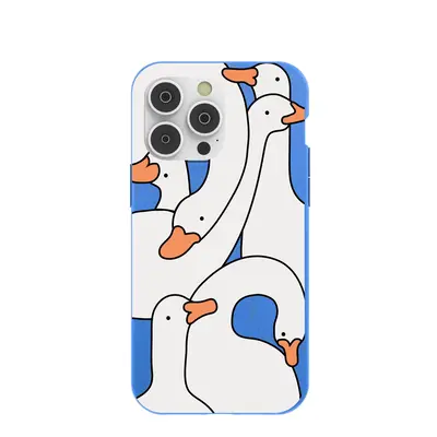 Electric Blue Silly Goose iPhone 14 Pro Max Case