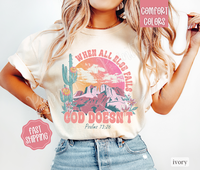 God Doesn't Fail Shirt Comfort Colors, Christian Tshirts, Religious Tee