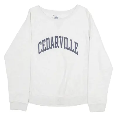 CHAMPION Cedarville Womens Sweatshirt Grey USA S