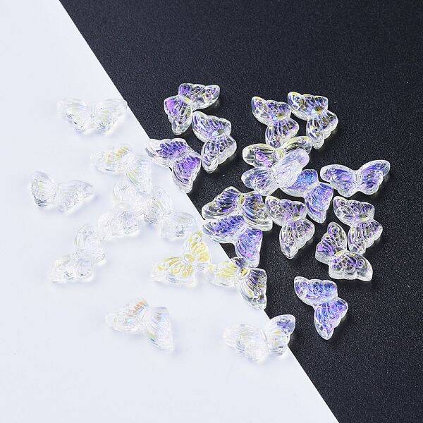 Electroplate Transparent Glass Beads