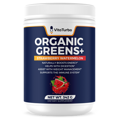 Organic Greens+ (Strawberry Watermelon) - 342 Grams