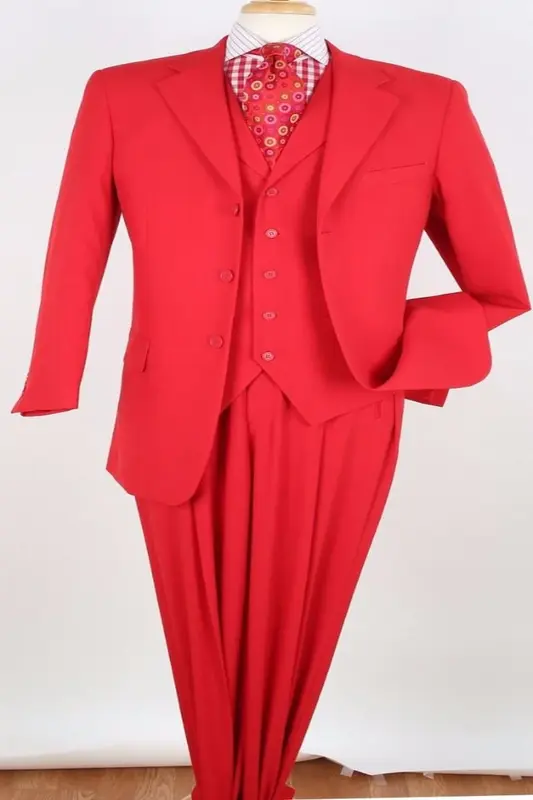 Royal Diamond Men's Solid Color 3pc Suit - Outlet Fashion