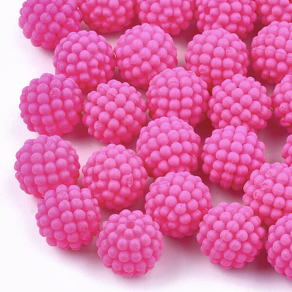 Rubberized Style Acrylic Beads