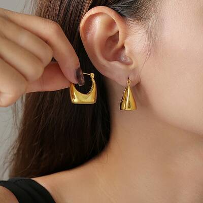 304 Stainless Steel Hoop Earrings For Women