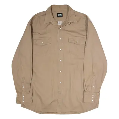KEY Overshirt Mens Workwear Jacket Beige Twill XL