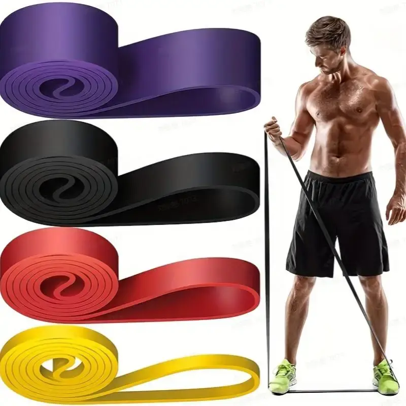 Summer Comfort Resistance Band Set, 4 Counts/set Elastic Band for Home Exercise, Sports Assistance Belt for Yoga Gym Workout,...