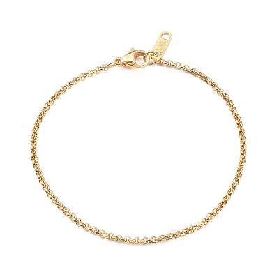 304 Stainless Steel Rolo Chain Bracelets
