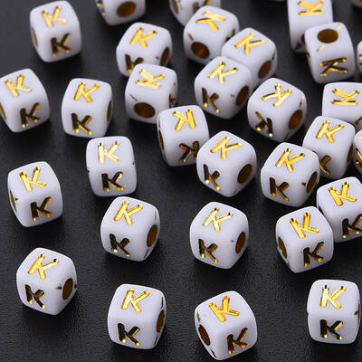 Opaque White Acrylic Beads