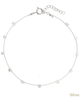Hilo Bracelet | Metal Color: Silver | Color: White | Length: Adjustable 6 - 7 inches
