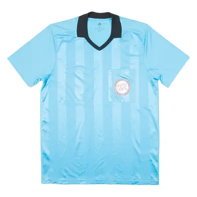 ADIDAS Referee Mens Football Shirt Jersey Blue V-Neck M