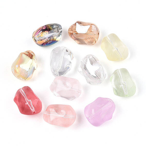 Transparent Electroplate Glass Beads