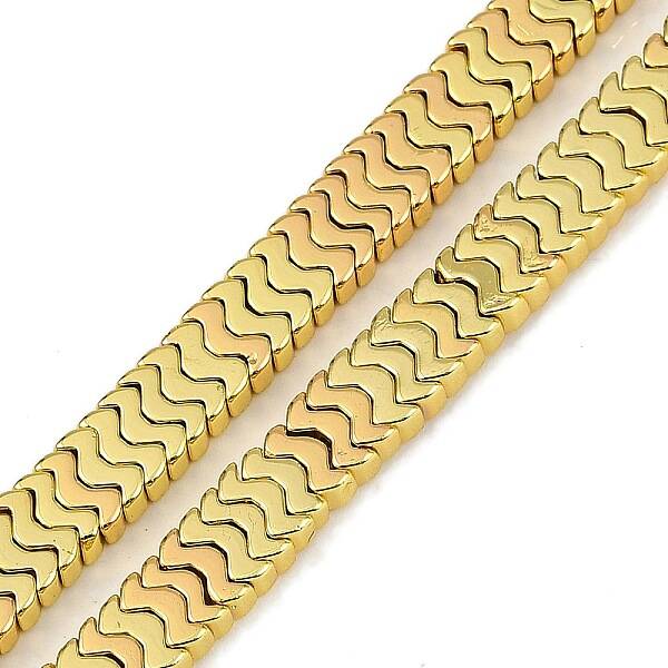 Electroplated Synthetic Non-magnetic Hematite Beads Strands