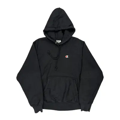 Reverse Weave Champion Hoodie - Medium Black Cotton Blend