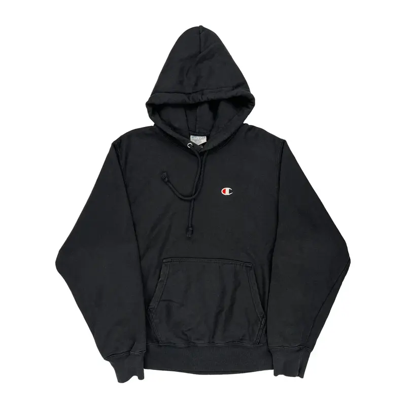 Reverse Weave Champion Hoodie - Medium Black Cotton Blend