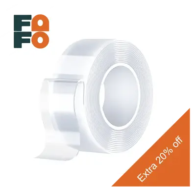 Heavy Duty(9.85FT), Nano Double Sided Adhesive Tape, Clear Mounting Tape Picture Hanging Adhesive Strips. Double Sided Tape H...