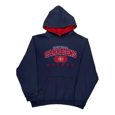 Montreal Canadiens Reebok Nhl Hoodie - XL Blue Cotton Blend