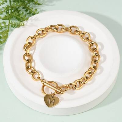 Golden 304 Stainless Steel Charm Bracelets