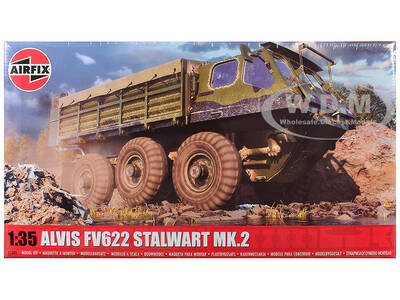 Level 3 Model Kit Alvis FV622 Stalwart Mk.2 Military Truck with 3 Scheme Options 1/35 Plastic Model Kit by Airfix