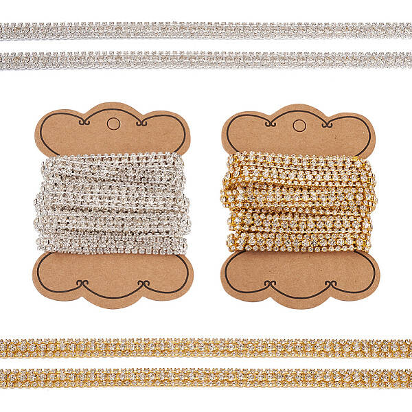 4 Yards 2 Colors Rhinestone Cup Chains