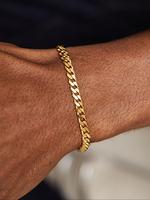 Fashionable Minimalist Chain Bracelet, Stainless Steel Jewelry for Women & Men, Trendy All-match & Exquisite Jewelry for Birt...
