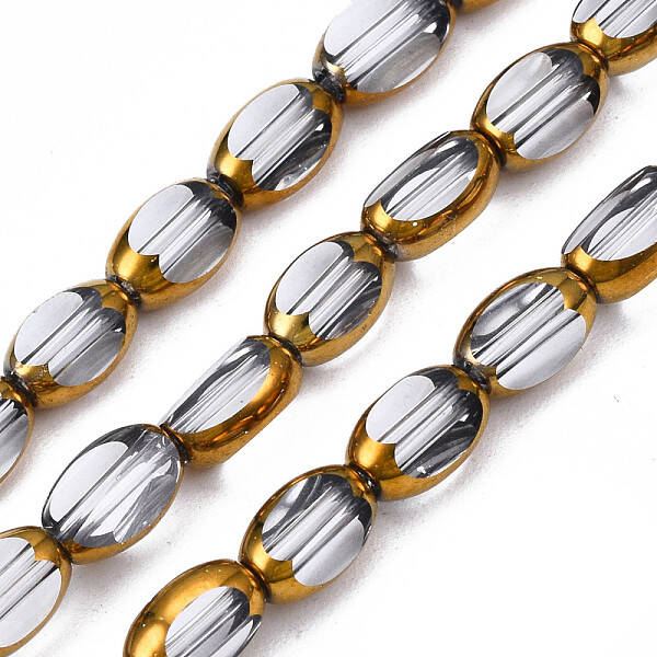 Electroplate Glass Beads Strands