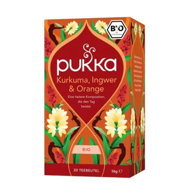 Pukka Organic Turmeric, Ginger and Orange Herbal Tea, 20 Sachets (36 G)