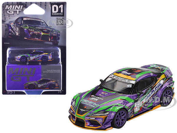 Toyota GR Supra KUHL RHD (Right Hand Drive) #91 Shingo Hatanaka Evangelion Racing D1 Grand Prix (2021) Limited Edition 1/...