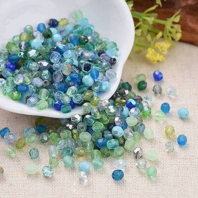 Fire-polished Czech Glass Beads