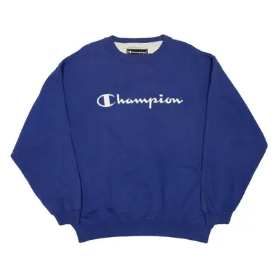 CHAMPION Mens Sweatshirt Blue L