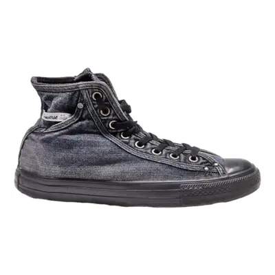 CONVERSE High Top Trainers Blue Canvas Womens UK 8