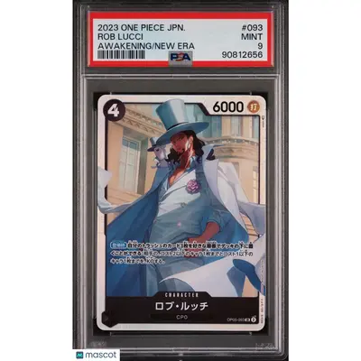PSA 2023 One Piece CCG Rob Lucci #093 Japanese 9