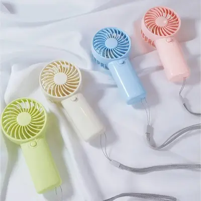 Portable Handheld Fan, Battery Required Household Fan with Lanyard, Mini Fan for Home Office, Home Appliances (Without Batte...