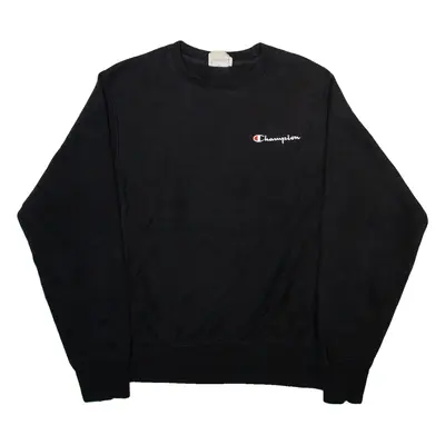 CHAMPION REVERSE WEAVE Mens Sweatshirt Black S