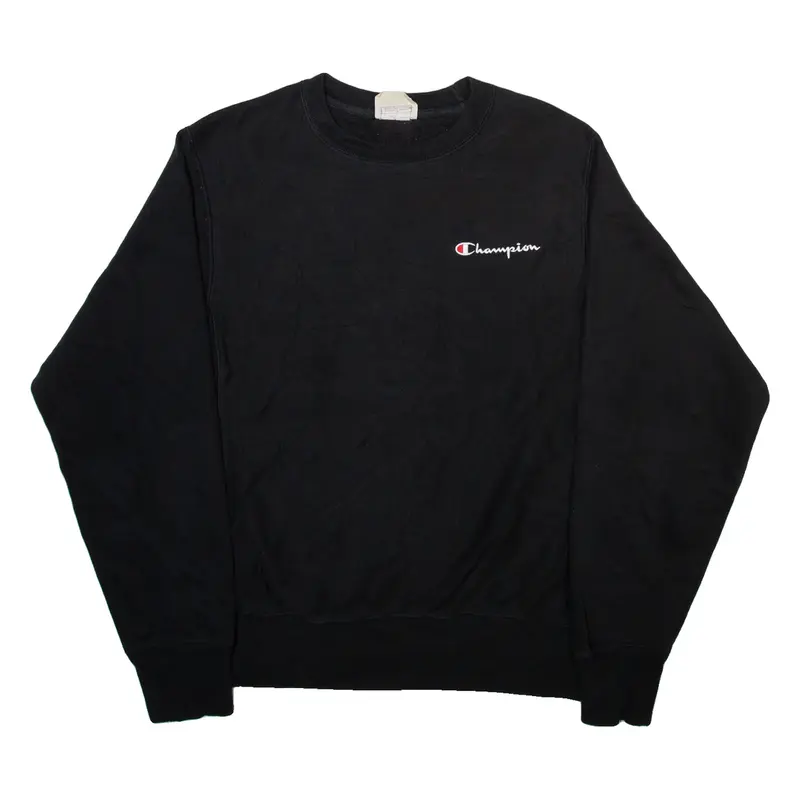 CHAMPION REVERSE WEAVE Mens Sweatshirt Black S