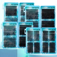 Mixed Length Individual False Eyelashes for Eyelash Extension, 10-16mm/14-20mm D Curl Lash Mega Volume Individual Lashes, Wis...