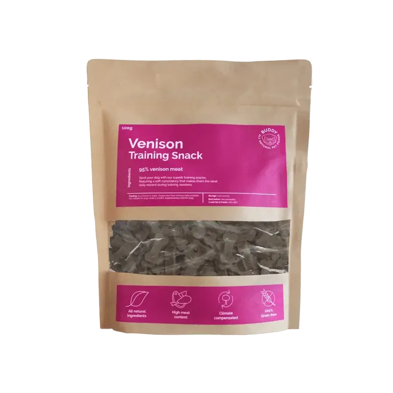 Venison Training Snacks | Välj storlek: 100g