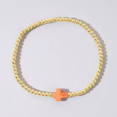 Brass Bead Stretch Bracelets for Women