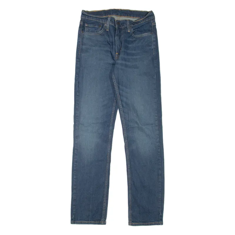 LEVI'S 514 Jeans Mens Blue Slim Straight Stone Wash W29 L32