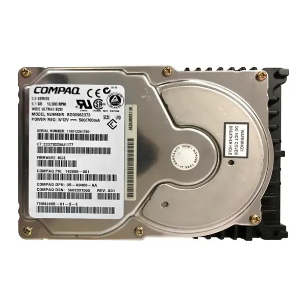 3R-A0408-AA Compaq 9GB Ultra-160 SCSI 10000 3.5-inch 4MB Hard Drive