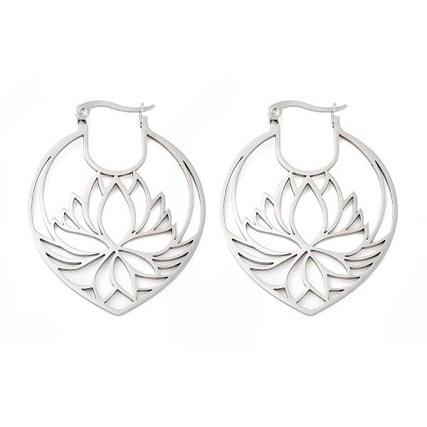 Non-Tarnish 304 Stainless Steel Hoop Earrings