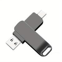 2TB Large Capacity Dual Use USB Flash Drive, USB & Type-C Interface Data Storage Drive, Portable Thumb Drive for File, Pictur...