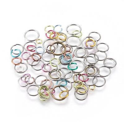 Aluminum and Iron Open Jump Rings