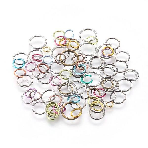 Aluminum and Iron Open Jump Rings