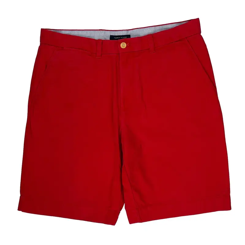 Tommy Hilfiger Chino Shorts - 36W 11L Red Cotton