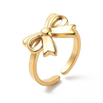 304 Stainless Steel Open Cuff Rings for Women
