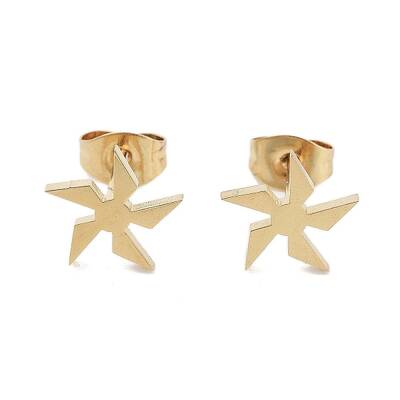 PVD Vacuum Plating 304 Stainless Steel Stud Earrings for Women