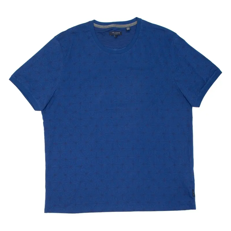 TED BAKER Mens T-Shirt Blue 2XL