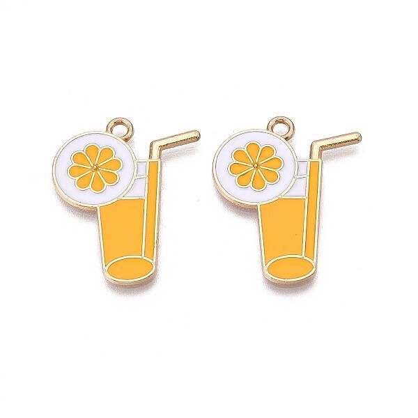 Rack Plating Alloy Enamel Pendants