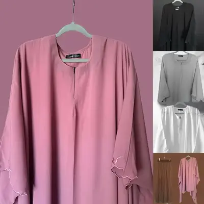 Comfyshion Closed Abaya Top - Lightweight Fabric, Adjustable Drawstring Closure, Versatile Design, Ideal for Various Occasion...