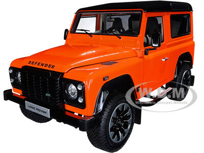 Land Rover Defender 90 Works V8 Bright Orange with Gloss Black Top \